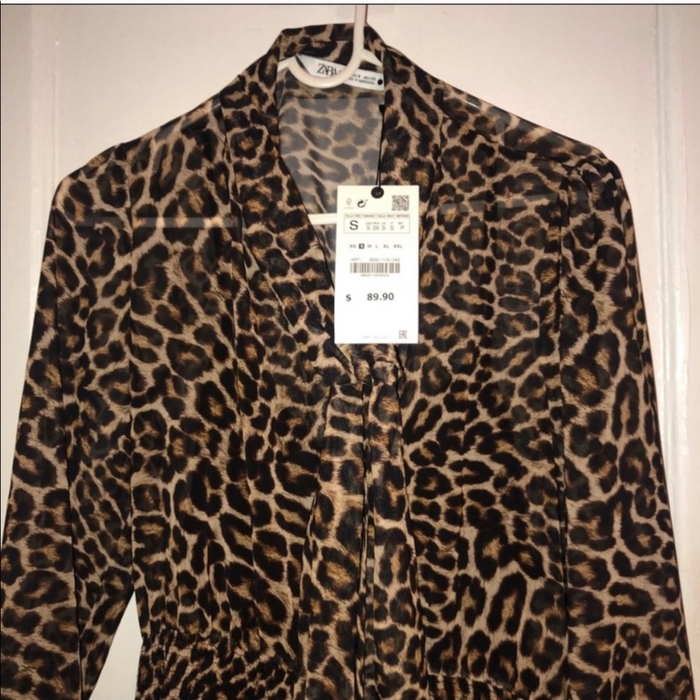 Zara animal print dress - Picture 7 of 9
